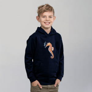 Kinder Hoodie - Seepferdchen