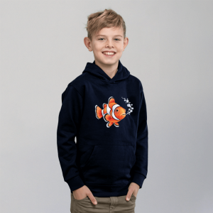 Kinder Hoodie - Clownfisch