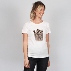 Damen T-Shirt - Waschbär