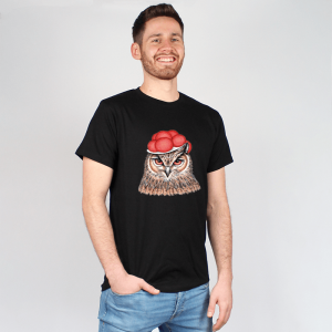 Herren T-Shirt - Bollenhut Eule