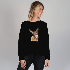 Damen Oversize Sweater - Esel