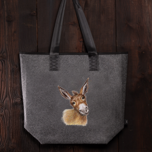 Filztasche Esel
