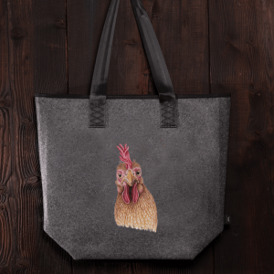 Filztasche Huhn