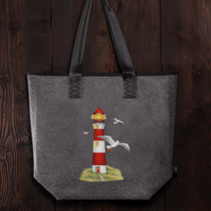 Filztasche Leuchtturm