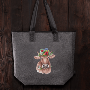 Filztasche Blumenkuh