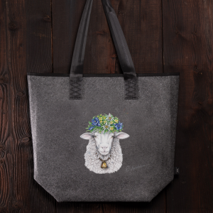 Filztasche Blumenschaf