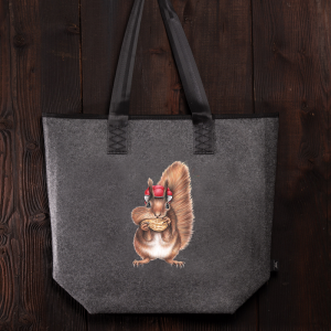 Filztasche Bollenhut Eichhörnchen
