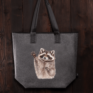 Filztasche Waschbär