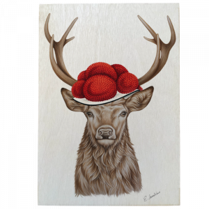 Holztafel Bollenhut Hirsch 2