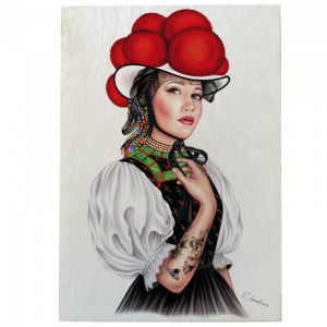 Holztafel Schwarzwaldmädel