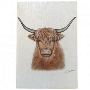 Holztafel Hochlandrind