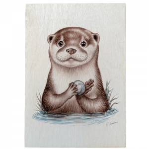 Holztafel - Otter