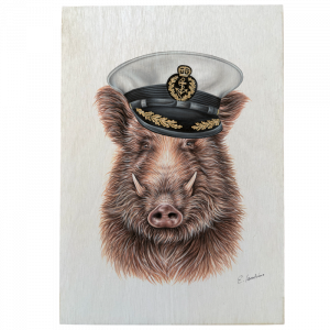 Holztafel Kapitän Keiler