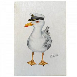 Holztafel Kapitän Möwe
