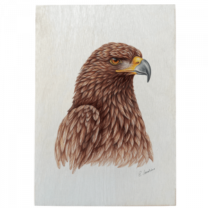 Holztafel - Steinadler