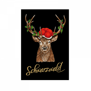 Magnet Schwarzwald Bollenhut Hirsch