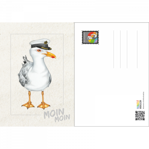 Postkarte Kapitän Möwe