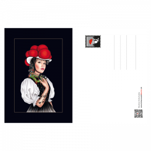 Postkarte Schwarzwaldmädel