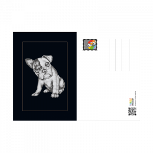 Postkarte Bulldogge