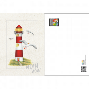 Postkarte Leuchtturm