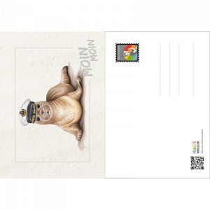 Postkarte Kapitän Robbe