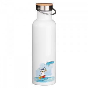 Thermoflasche mit Bambusdeckel - Kapitän Quentin Sprung