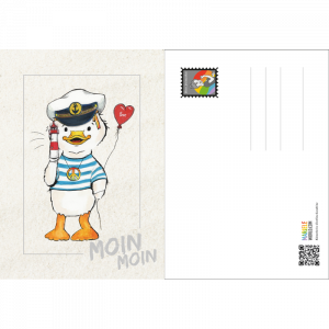 Postkarte Kapitän Quentin