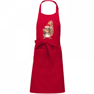 Latzschürze - Erwachsene Weihnachtseichhörnchen