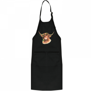 Latzschürze Kinder - Blumenhochlandrind