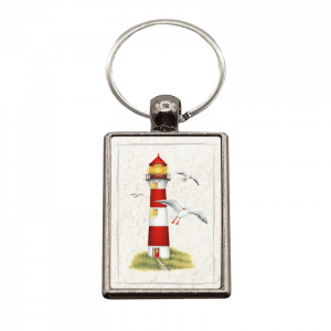Schlüsselanhänger Leuchtturm, rechteckig, 40x25mm