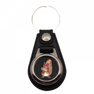 Schlüsselanhänger rund Bollenhut Eichhörnchen