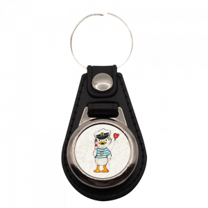 Schlüsselanhänger - Kapitän Quentin, rund