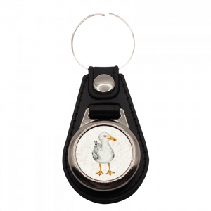 Schlüsselanhänger rund Möwe