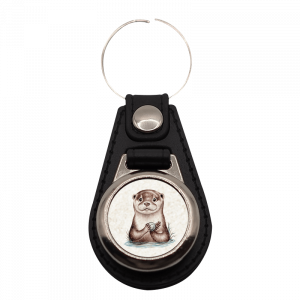 Schlüsselanhänger rund Otter