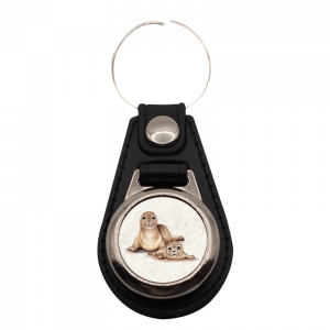 Schlüsselanhänger rund Robben