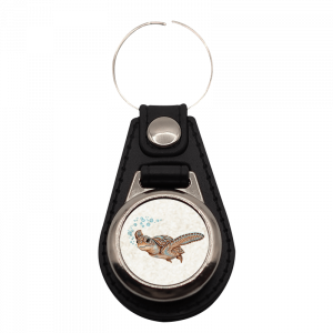 Schlüsselanhänger rund Schildkröte