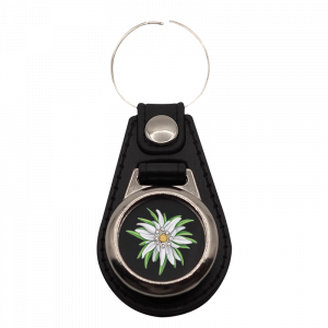 Schlüsselanhänger rund Edelweiss