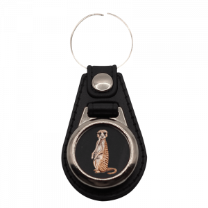 Schlüsselanhänger rund Erdmännchen