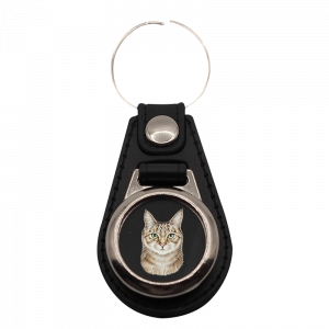 Schlüsselanhänger rund Katze