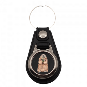 Schlüsselanhänger rund Murmeltier