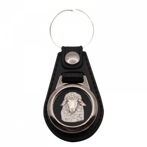 Schlüsselanhänger rund Schaf