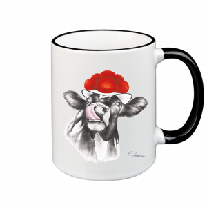 TASSE - Bollenhut Kuh mit Zunge