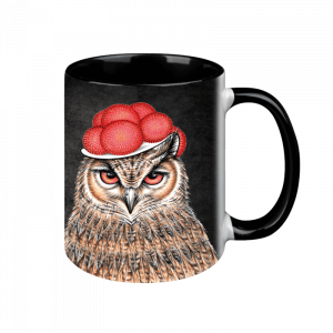 TASSE Black Edition - Bollenhut Eule
