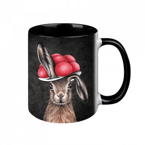 TASSE Black Edition -  Bollenhut Hase