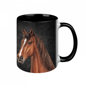 TASSE Black Edition - Pferd