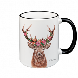 TASSE - Blumenhirsch