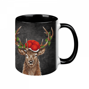 TASSE Black Edition - Bollenhut Hirsch