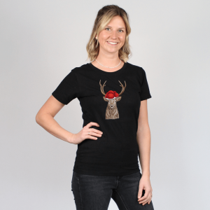 Damen T-Shirt - Bollenhut Hirsch 2