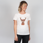 damen-t-shirt-blumenhirsch