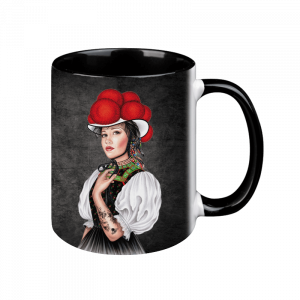 TASSE Black Edition -  Bollenhut Schwarzwaldmädel